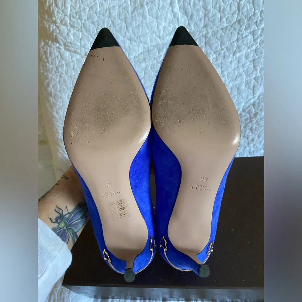 GUCCI Suede Pumps Size 38 - Picture 7 of 17